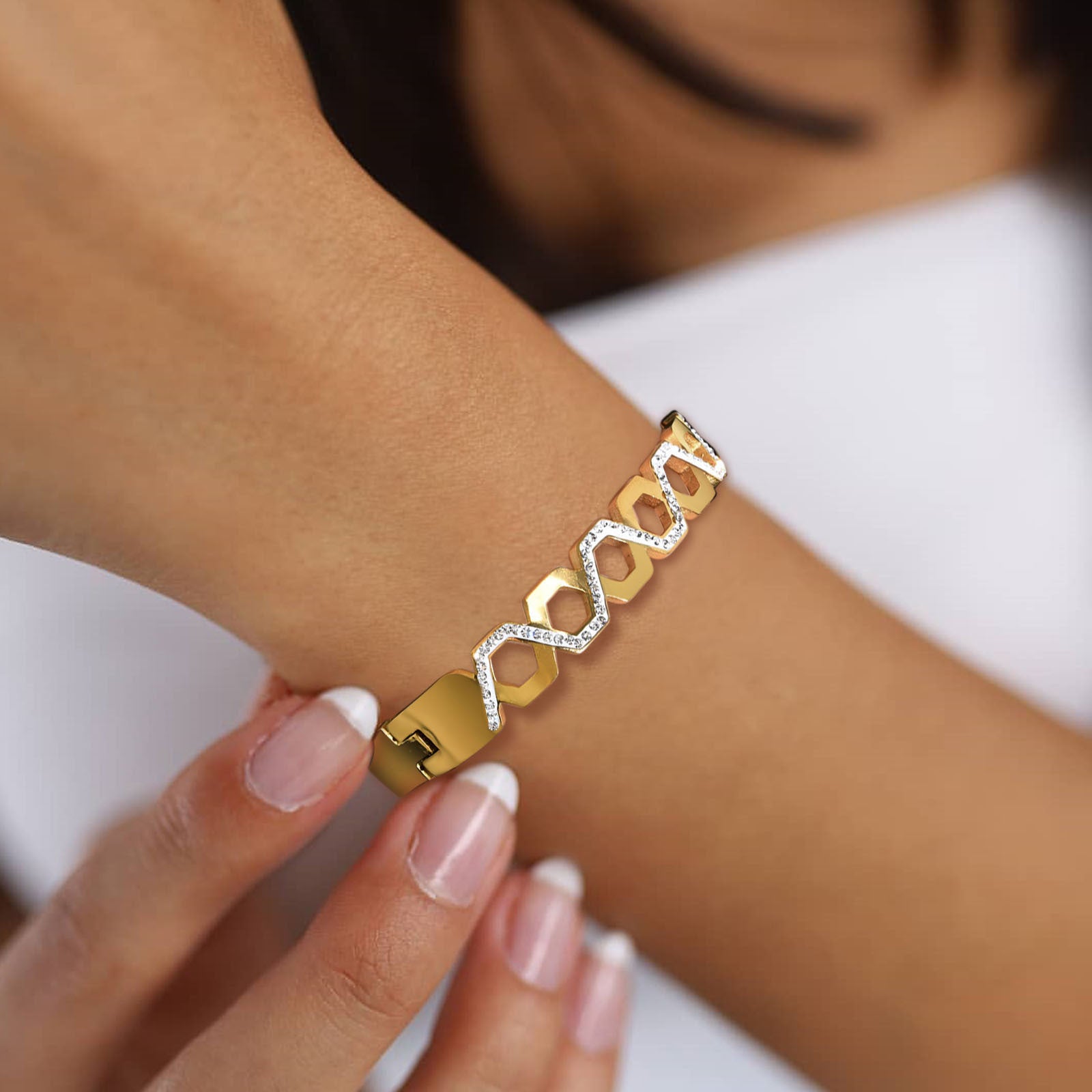 Wholesale Devil Eye Hands Stainless Steel Bracelets